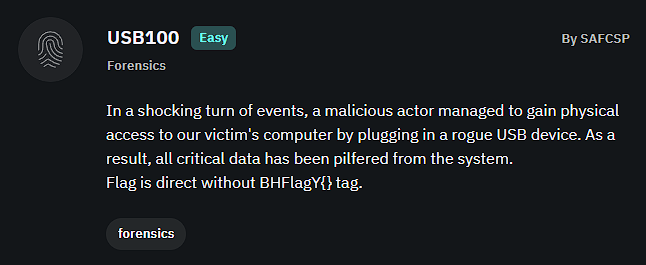 USB100 Challenge Description