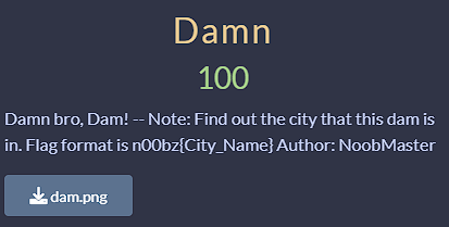 Damn Challenge Description