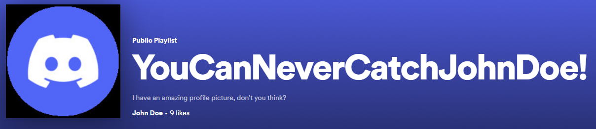 John Doe's Spotify playist